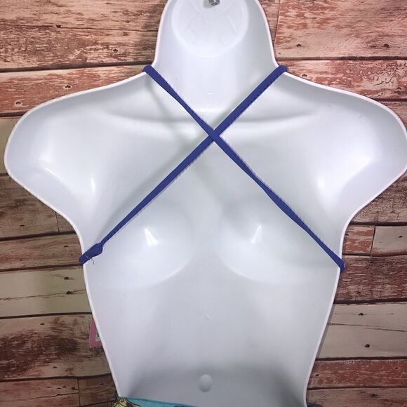 NEW Xhilaration Yellow/Gold Triangle Bikini Top M - Picture 4 of 7